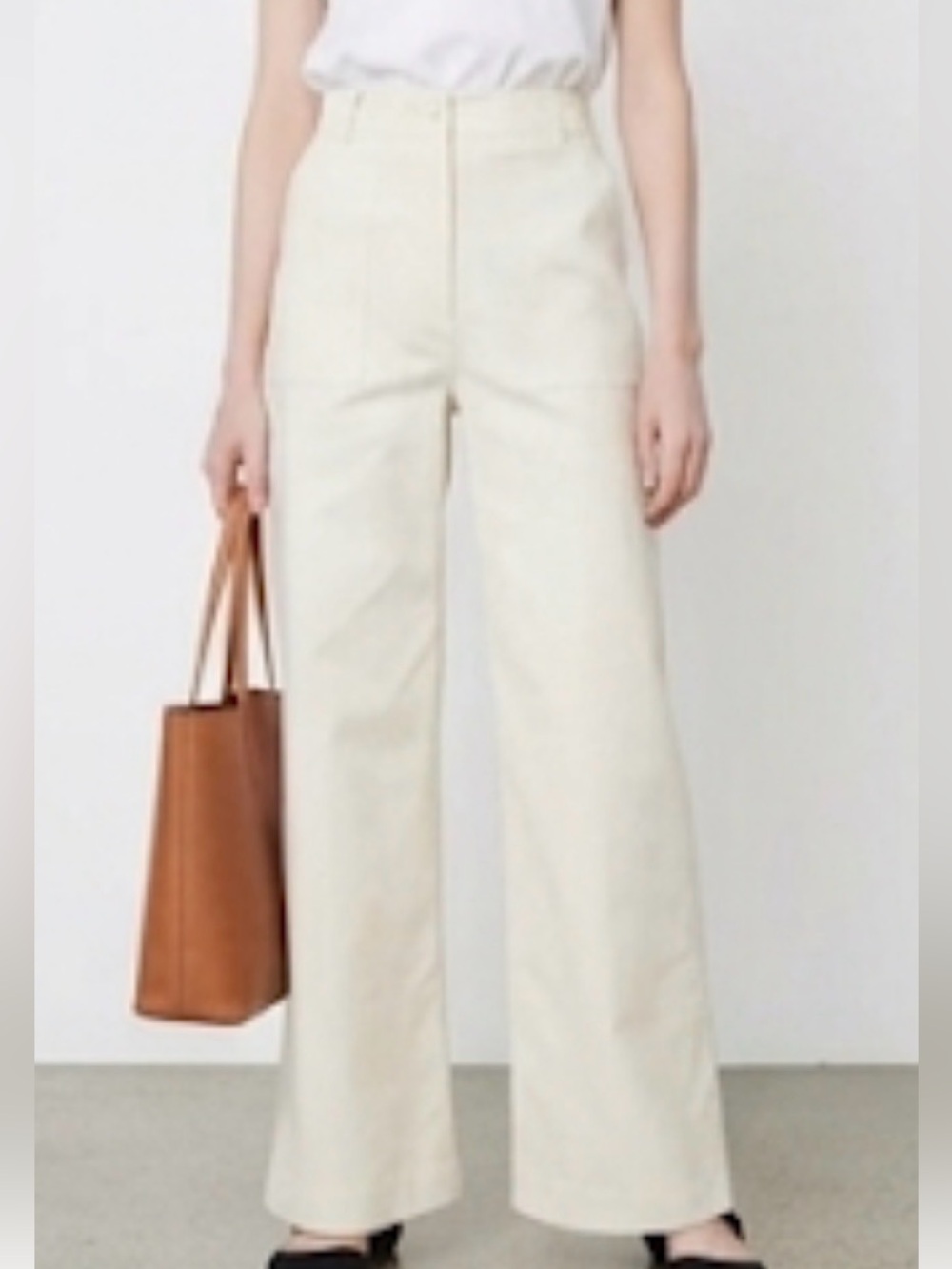 NWT ANNA QUAN Joseph Pants in Milk Cream